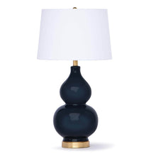 Load image into Gallery viewer, Madison Ceramic Table Lamp (Navy) by Coastal Living
