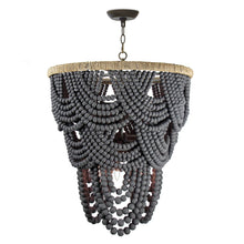 Load image into Gallery viewer, Lorelei Wood Bead Chandelier by Southern Living
