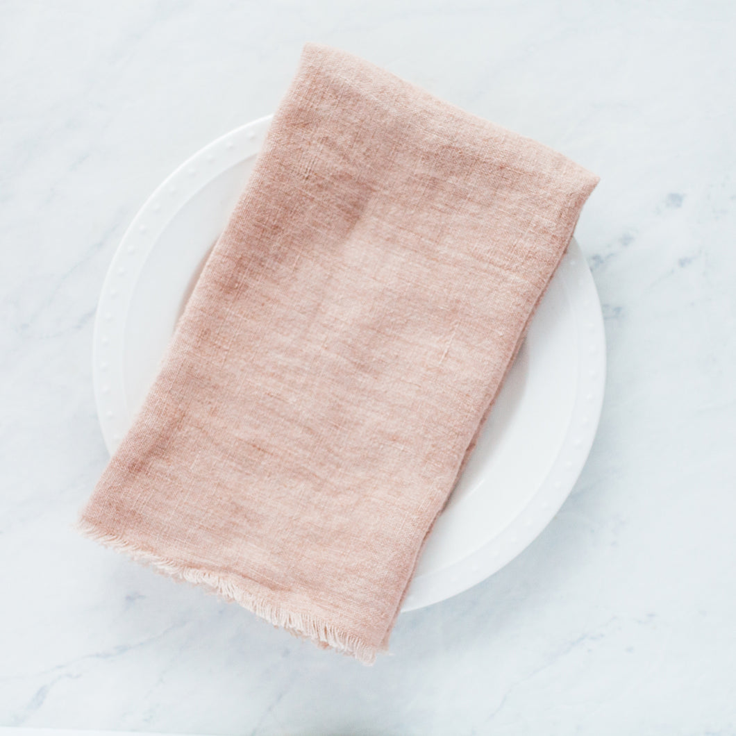 Stone Washed Linen Dinner Napkins, Set of 4, 20 x 20 in.