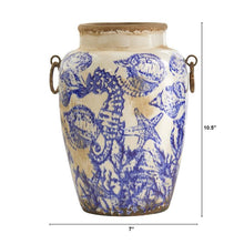 Load image into Gallery viewer, Nautical Ceramic Vase
