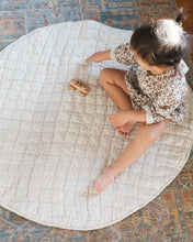 Load image into Gallery viewer, Stone Washed Linen Quilted Play Mat
