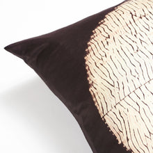 Load image into Gallery viewer, Shunya Black Silk Shibori Pillow
