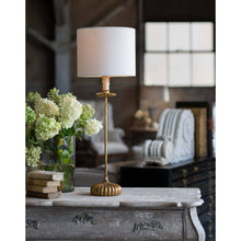 Load image into Gallery viewer, Clove Stem Buffet Table Lamp (Natural Linen Shade) by Regina Andrew
