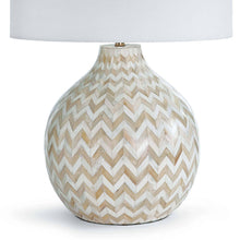 Load image into Gallery viewer, Chevron Bone Table Lamp (Natural) by Regina Andrew
