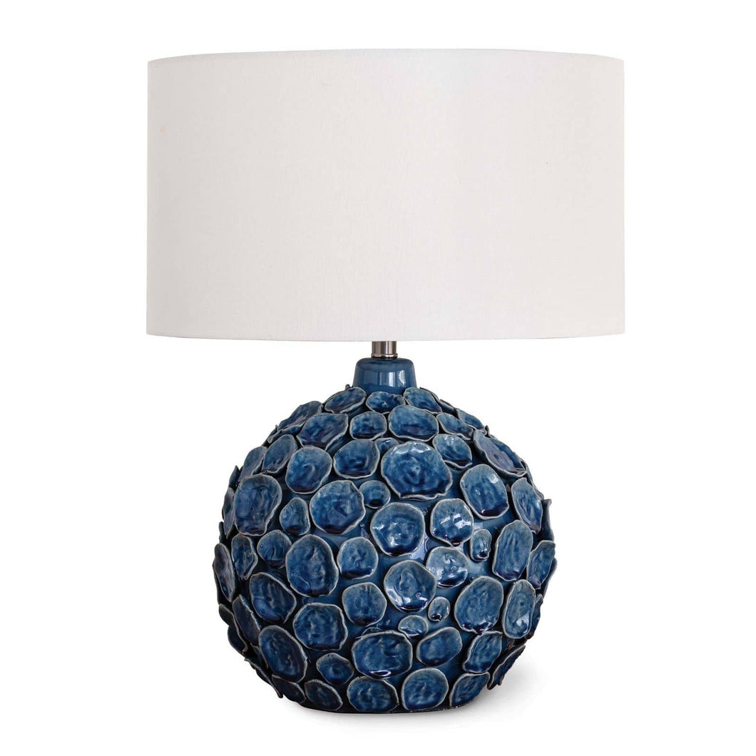 Lucia Ceramic Table Lamp (Blue) by Regina Andrew