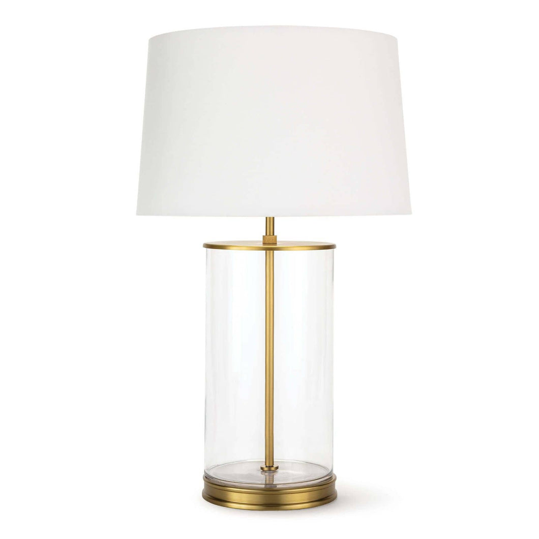 Magelian Glass Table Lamp (Natural Brass) by Southern Living