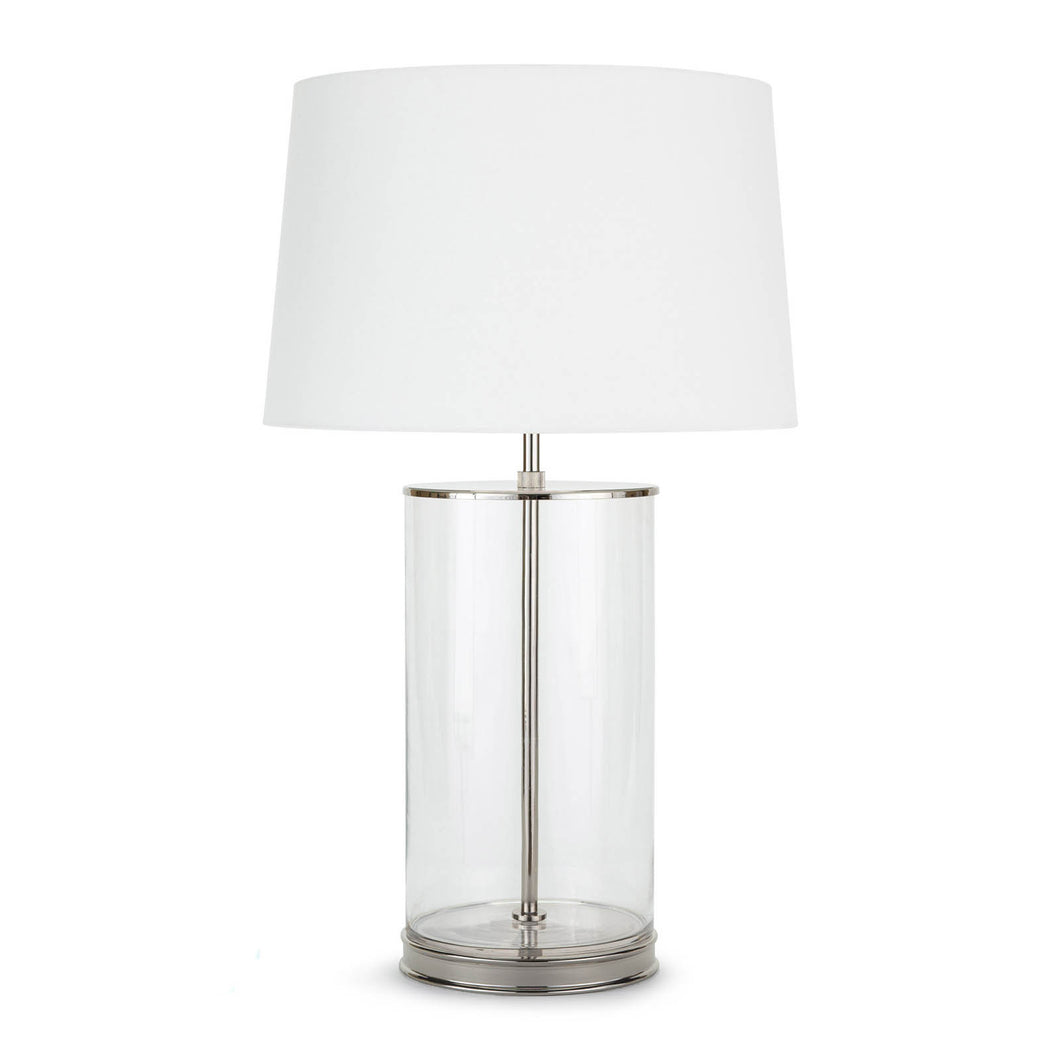 Magelian Glass Table Lamp (Polished Nickel) by Coastal Living