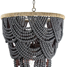 Load image into Gallery viewer, Lorelei Wood Bead Chandelier by Southern Living
