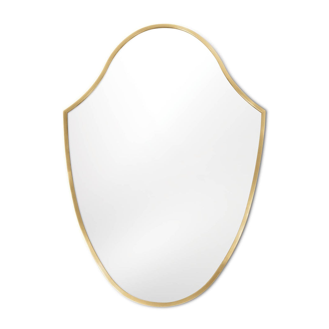 Crest Mirror (Natural Brass) by Regina Andrew
