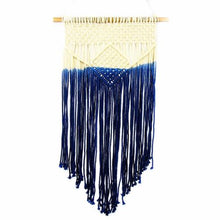Load image into Gallery viewer, Macrame Wall Hanging in Blue
