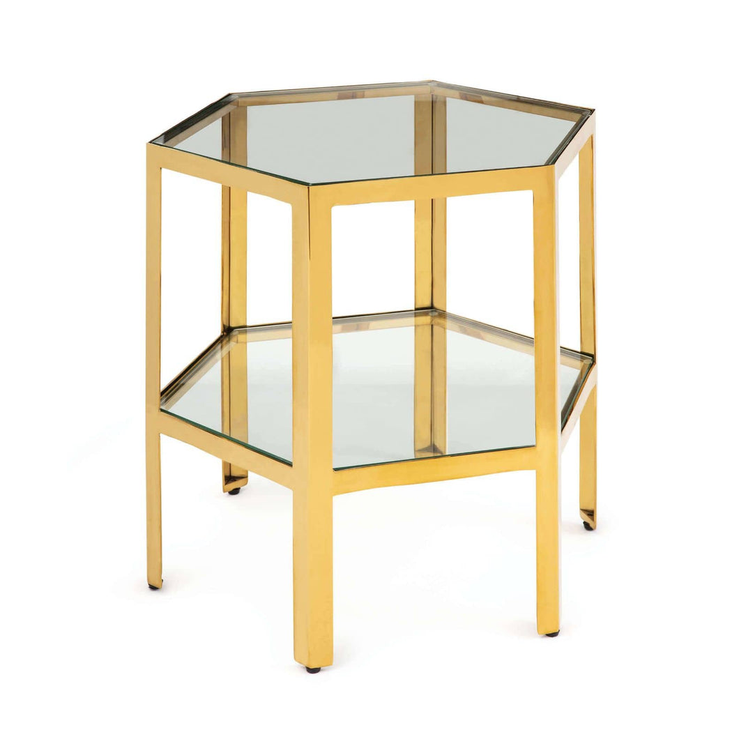 Quadrum Table Small (Gold) by Regina Andrew