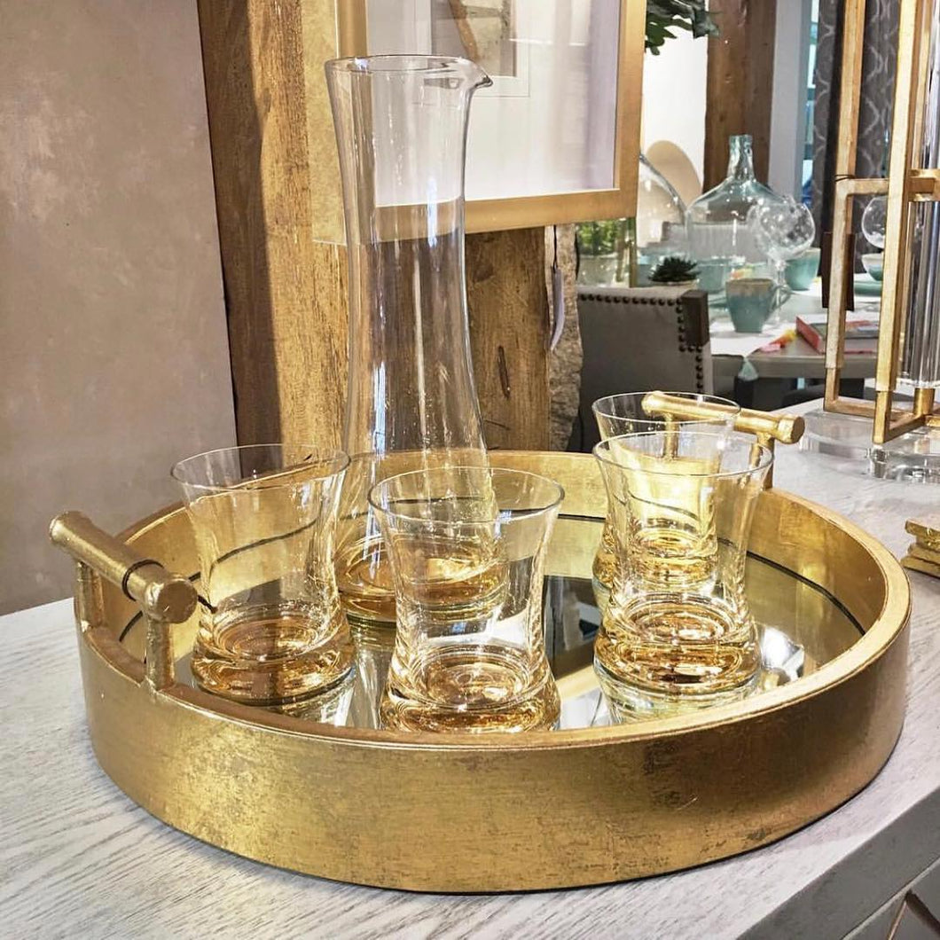For The Queen, Gilded Mirror Tray