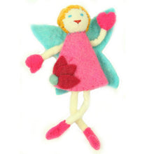 Load image into Gallery viewer, Hand Felted Tooth Fairy Pillow - Blonde with Pink Dress
