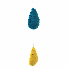 Load image into Gallery viewer, Rainbow Raindrops Felt Mobile Hanging Room Decor
