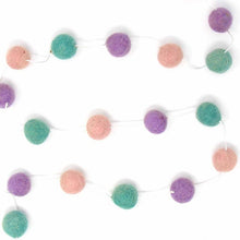 Load image into Gallery viewer, Pom Pom Garlands: Pink, Lavender, Turquoise
