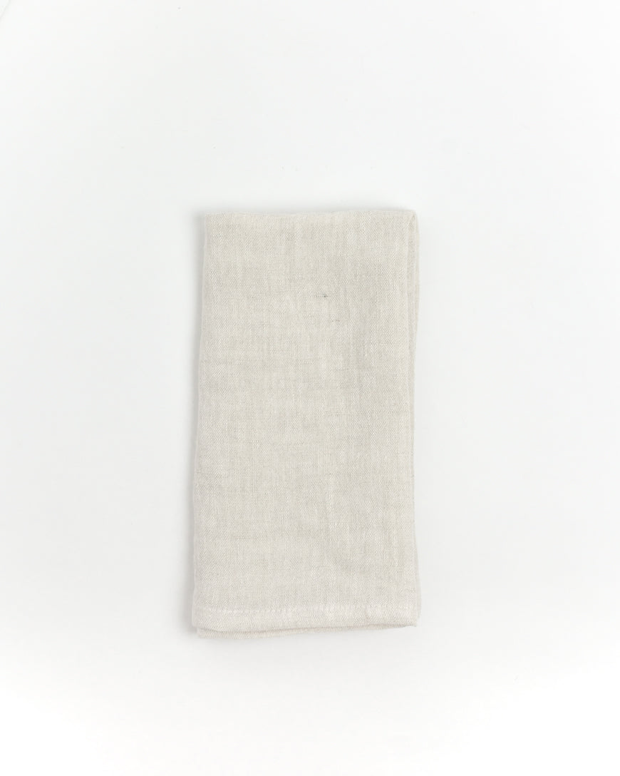 Stone Washed Linen Hemmed Napkin Sets