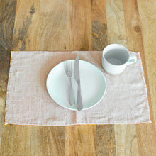Load image into Gallery viewer, Stone Washed Linen Placemat, 12 x 18 in.
