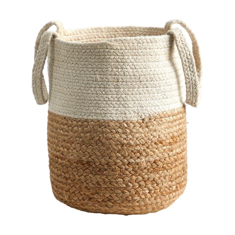Natural and Off White Planter/ Basket