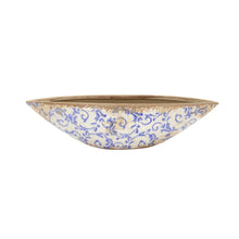 Load image into Gallery viewer, Blue Floral Print Ceramic Bowl
