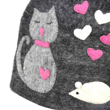 Load image into Gallery viewer, Cat Tea Cozy Hat, Felt

