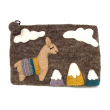Load image into Gallery viewer, Llama Felt Pouch
