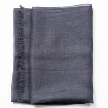 Load image into Gallery viewer, Charcoal Linen Scarf
