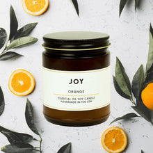 Load image into Gallery viewer, Joy Orange Essential Oil Aromatherapy Candle
