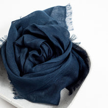 Load image into Gallery viewer, Midnight Linen Scarf
