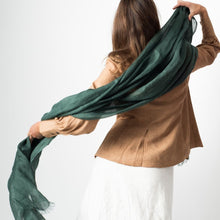Load image into Gallery viewer, Moss Linen Scarf
