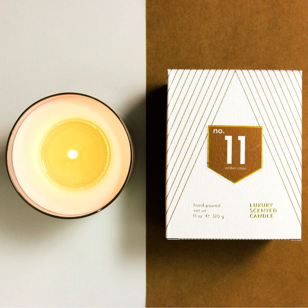 No. 11 Amber Cinnamon Scented Soy Candle