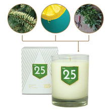 Load image into Gallery viewer, No. 25 Evergreen Citrus Scented Soy Candle
