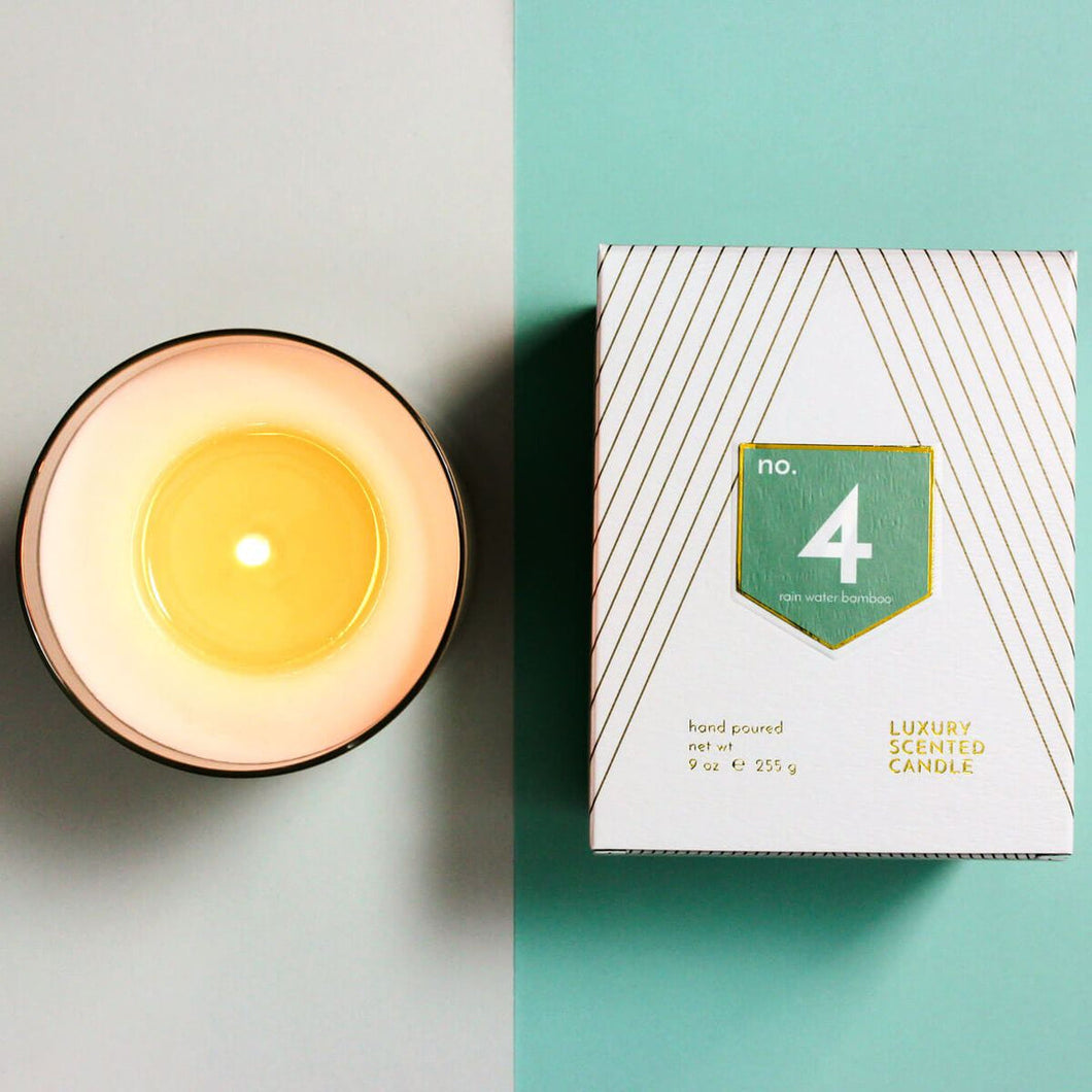 No. 4 Rain Water Bamboo Scented Soy Candle