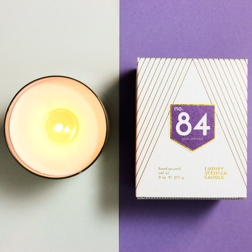 No. 84 Plum Patchouli Scented Soy Candle
