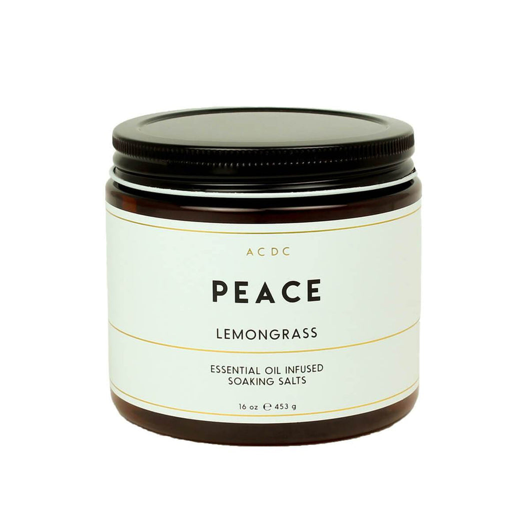 Peace Lemongrass Essential Oil Bath Soaking Salts