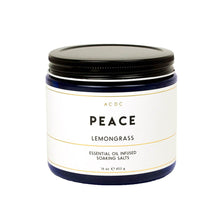 Load image into Gallery viewer, Peace Lemongrass Essential Oil Bath Soaking Salts
