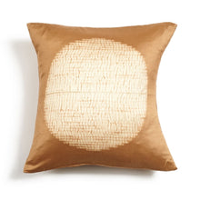Load image into Gallery viewer, Shunya Gold Silk Shibori Pillow
