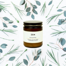 Load image into Gallery viewer, Zen Eucalyptus Essential Oil Aromatherapy Candle
